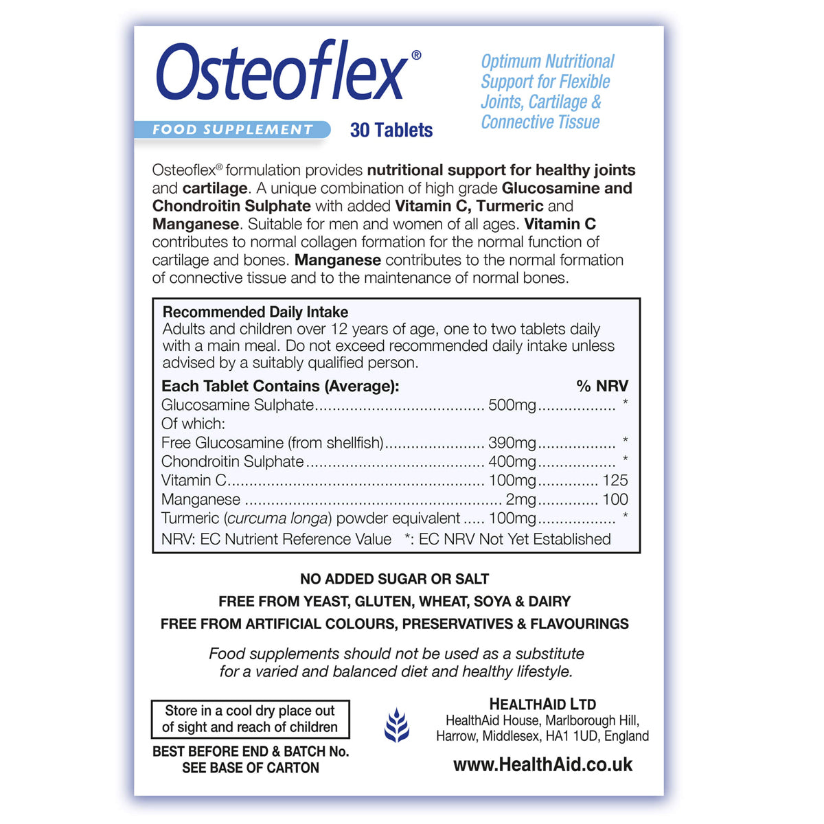 Osteoflex Tablets - HealthAid
