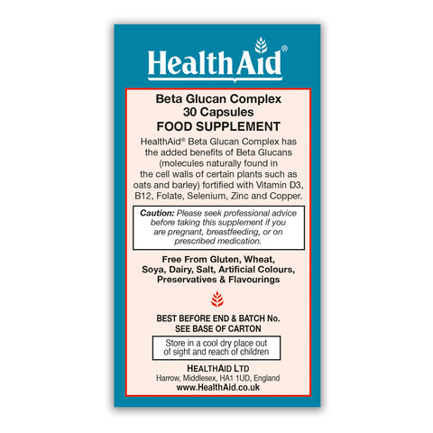 Beta Glucan Complex Capsules - HealthAid