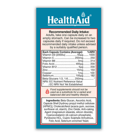 Beta Glucan Complex Capsules - HealthAid