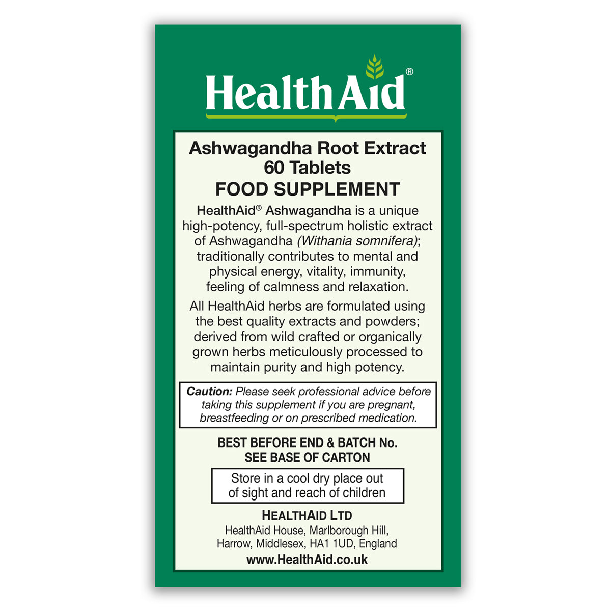 Ashwagandha Root Extract Tablets