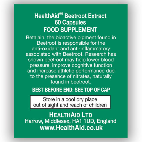Beetroot Extract 750mg Capsules