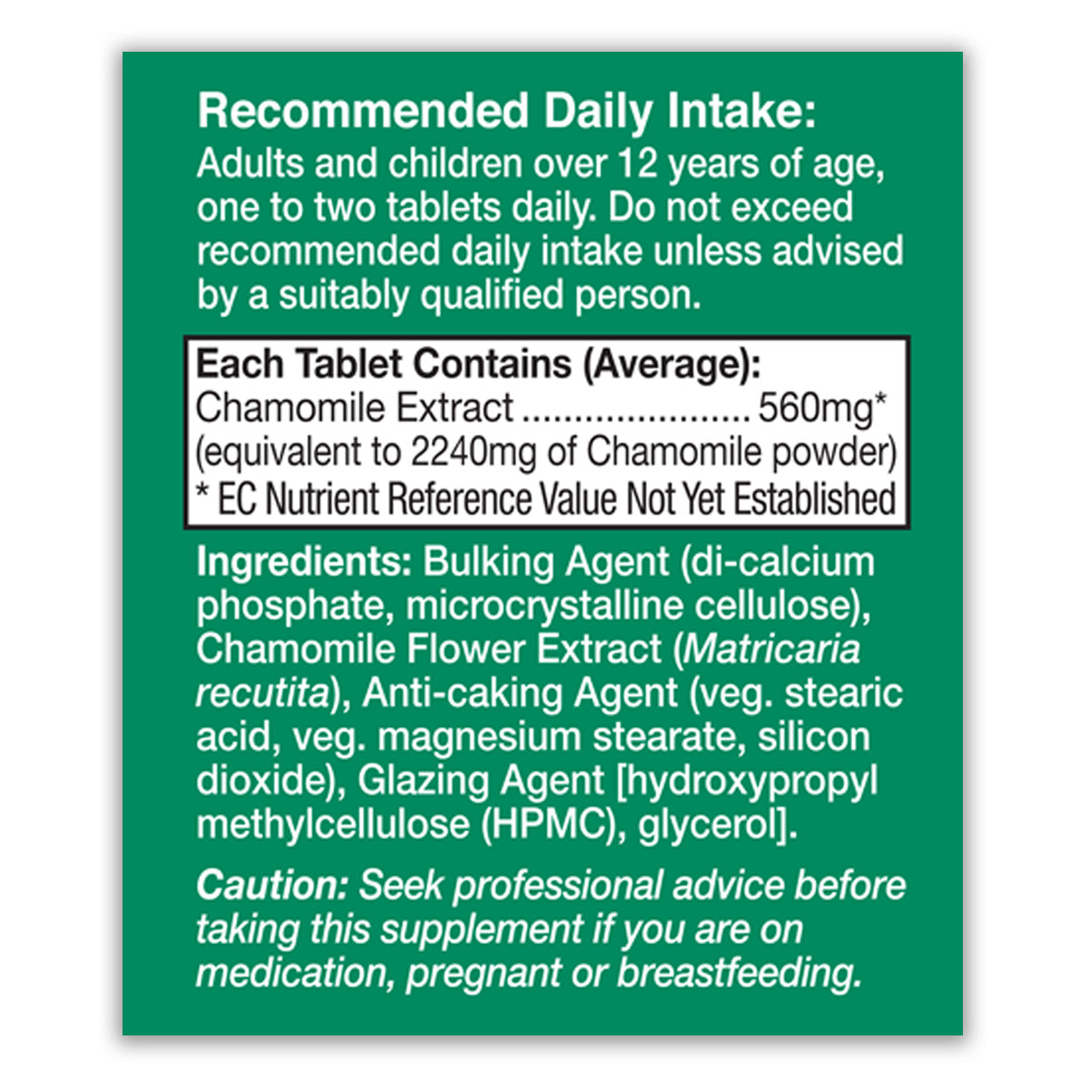 Chamomile 2240mg Tablets