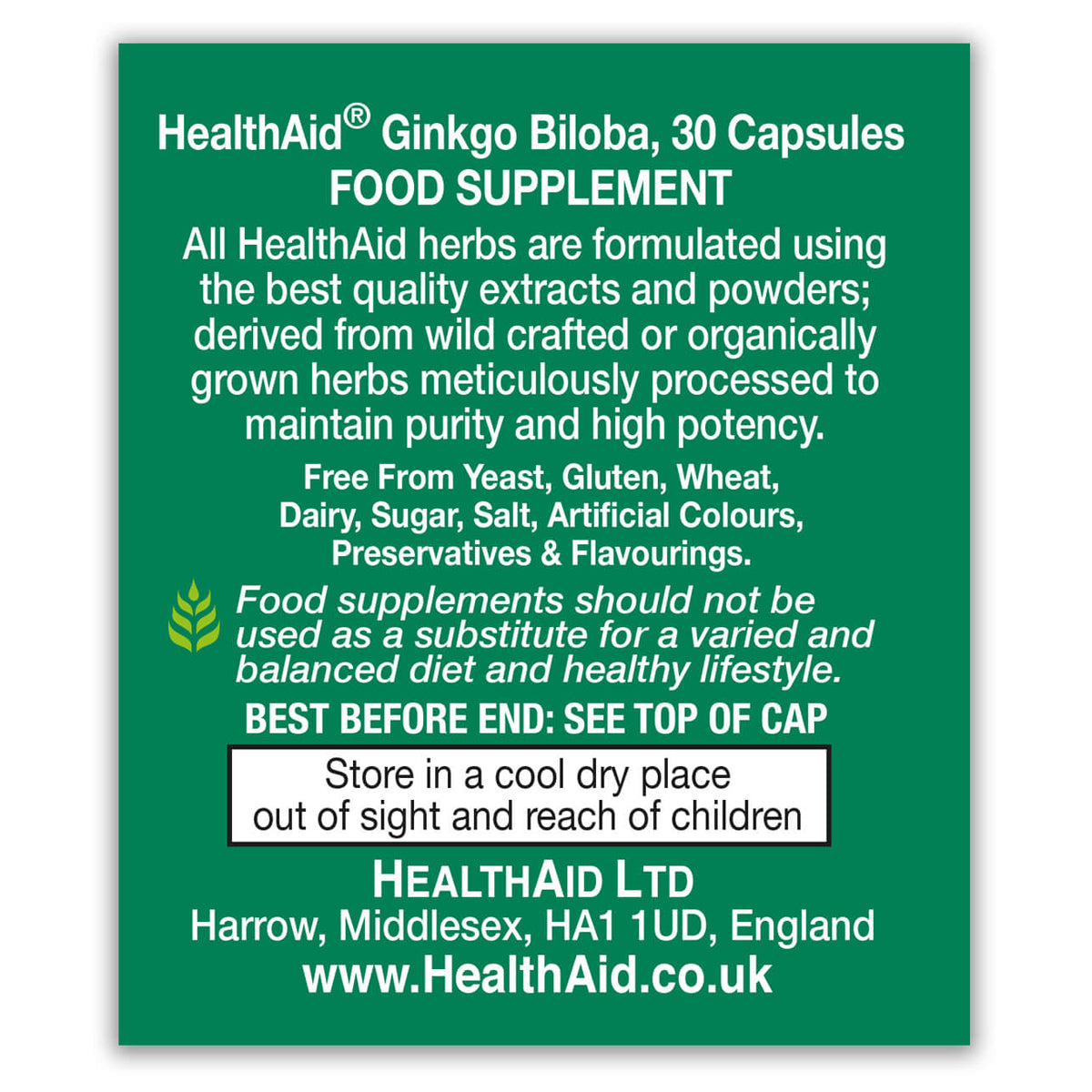 Ginkgo Biloba  5000mg Capsules