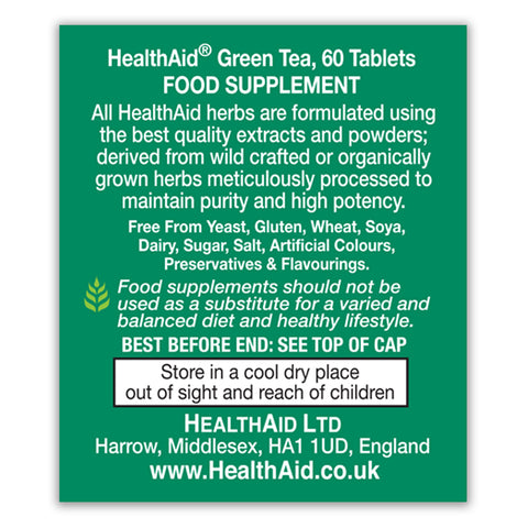 Green Tea Extract 100mg Tablets