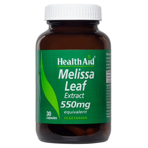 Melissa Leaf (Lemon Balm) 550mg Equivalent Vegicaps