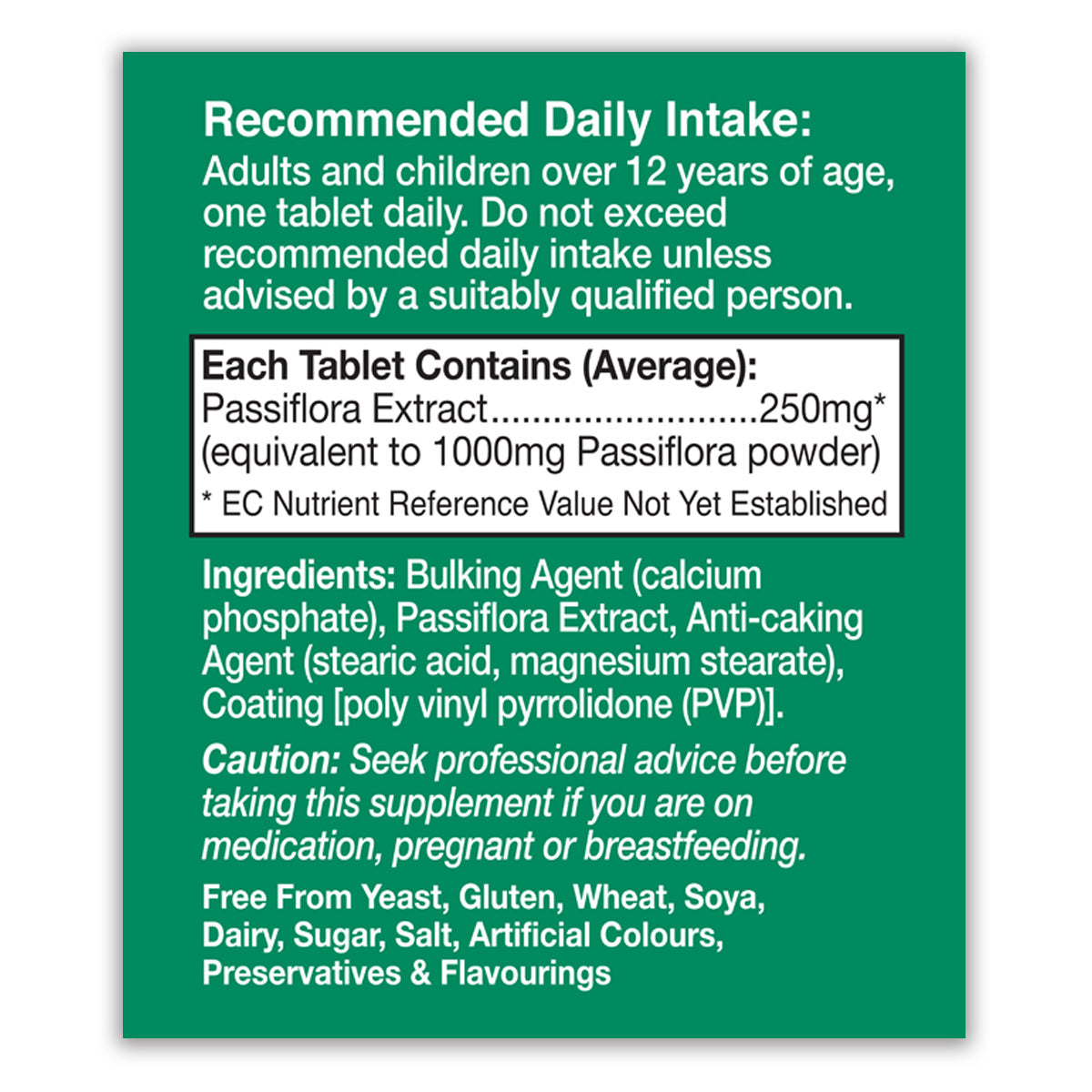 Passiflora 1000mg Tablets