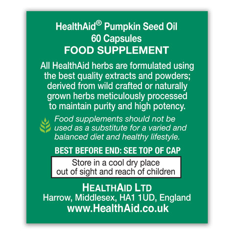 Pumpkin Seed Oil 1000mg Capsules