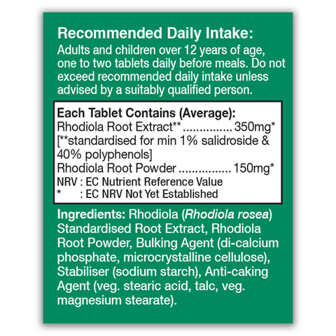 Rhodiola 350mg Tablets