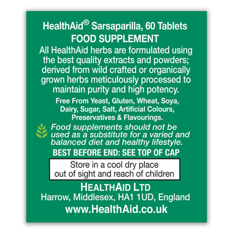 Sarsaparilla 560mg Tablets