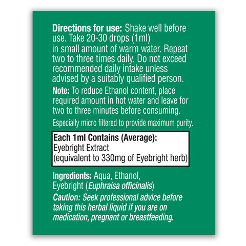 Eyebright (Euphrasia officinalis)  Liquid