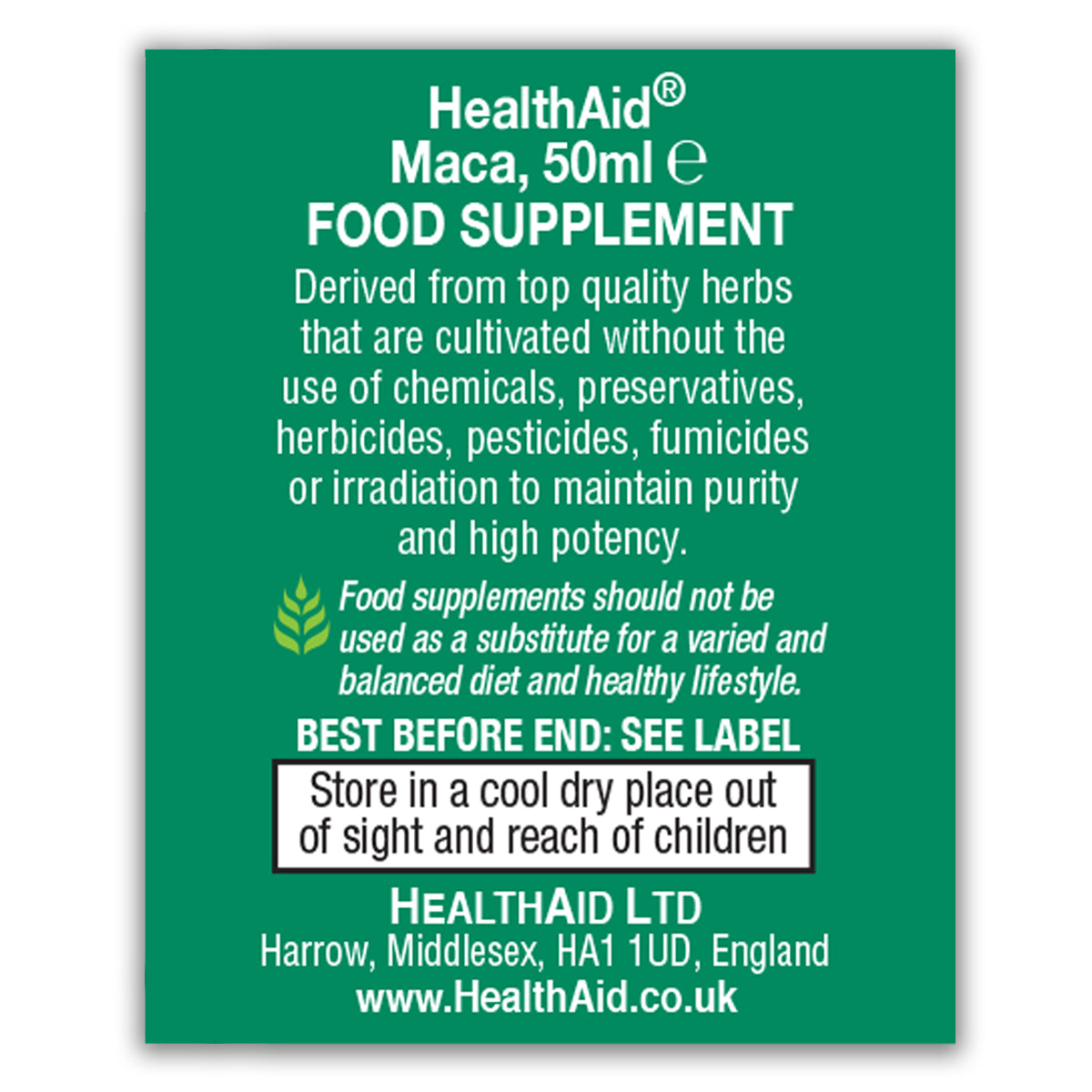 Maca (Lepidium Meyenii) Liquid